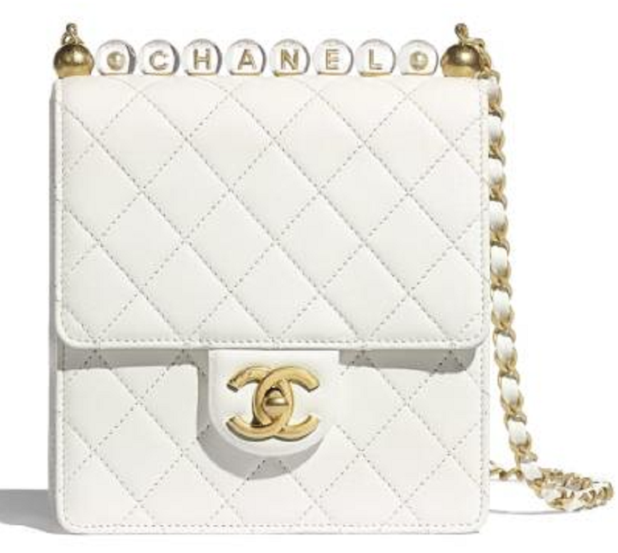 Túi Chanel Flap Bag Goatskin 'White' AS0584-B02873-10601