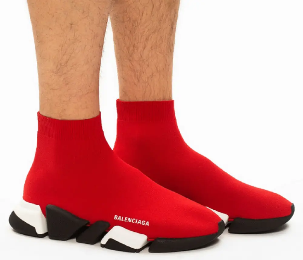 Giày Balenciaga Speed 2.0 Sneaker 'Red' 617239 W1720 6911 - Ảnh 3