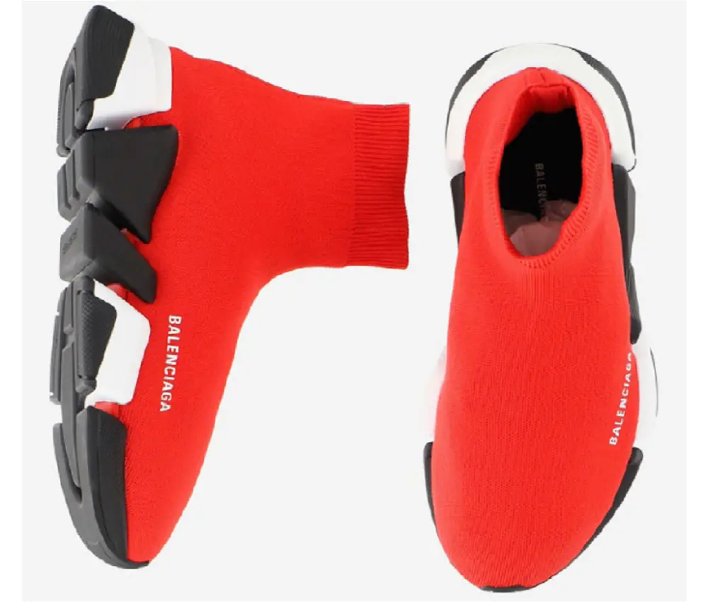 Alternative view of Giày Balenciaga Speed 2.0 Sneaker 'Red'  617239 W1720 6911