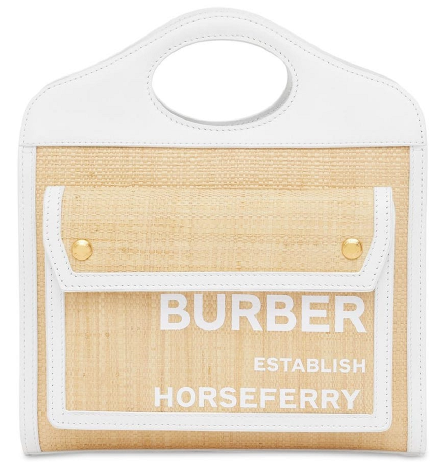 Túi Burberry Mini Two-tone Canvas Pocket Bag 'Natural' 8030256