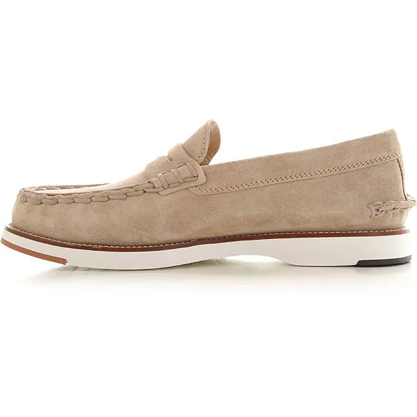 Giày Tod’s Man Beige Loafers in Suede XXM02G0EG80RE09MCC609 - Ảnh 5