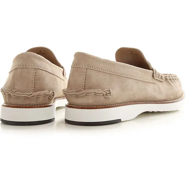 Giày Tod’s Man Beige Loafers in Suede XXM02G0EG80RE09MCC609 - Ảnh 3