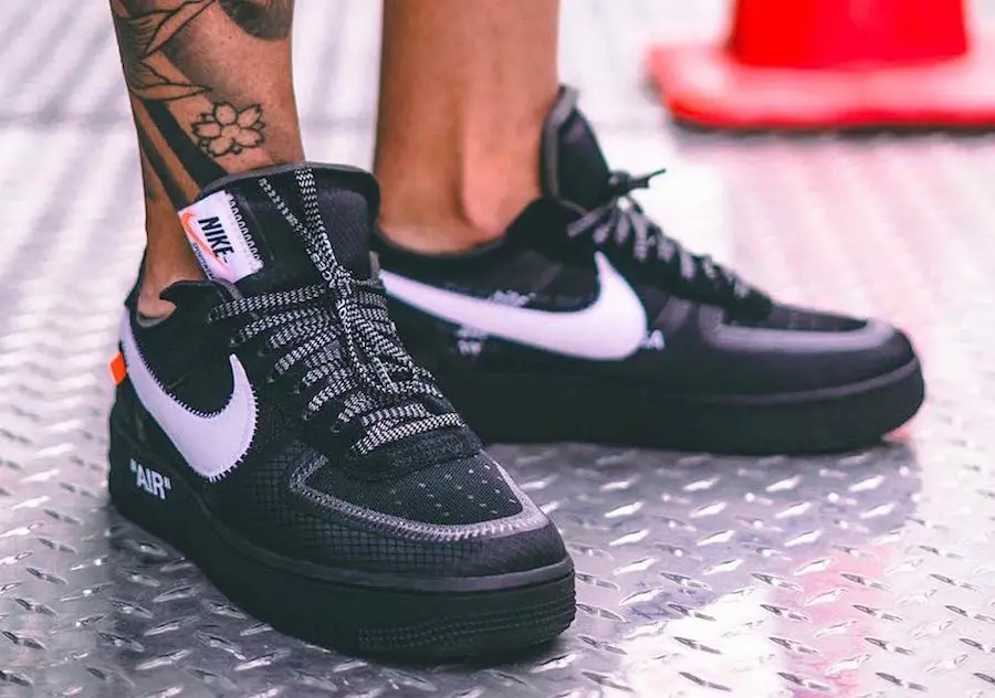 Giày Off-White x Nike Air Force 1 Low 'Black' AO4606-001 - Ảnh 3