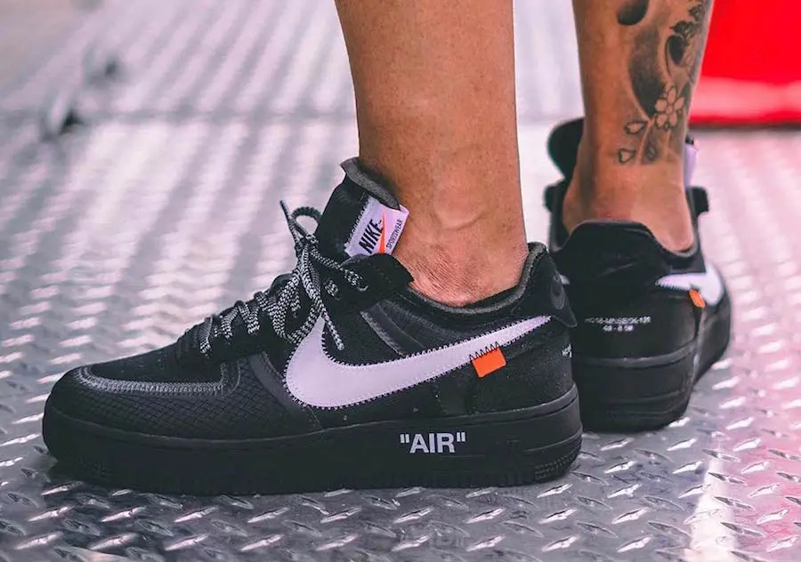 Giày Off-White x Nike Air Force 1 Low 'Black' AO4606-001 - Ảnh 7