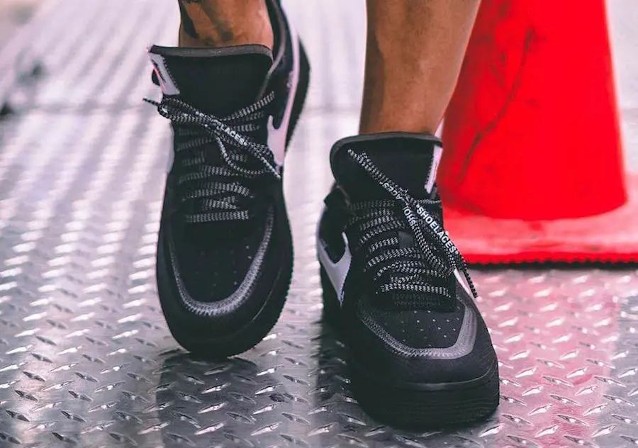 Giày Off-White x Nike Air Force 1 Low 'Black' AO4606-001 - Ảnh 5