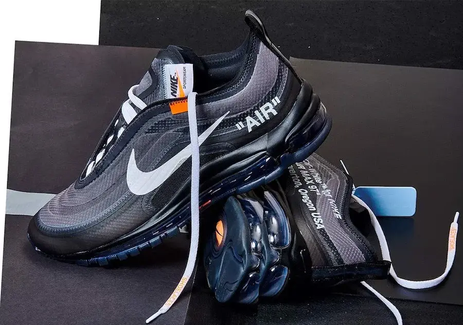 Giày Nike Off-White x Air Max 97 'Black' AJ4585-001 - Ảnh 4