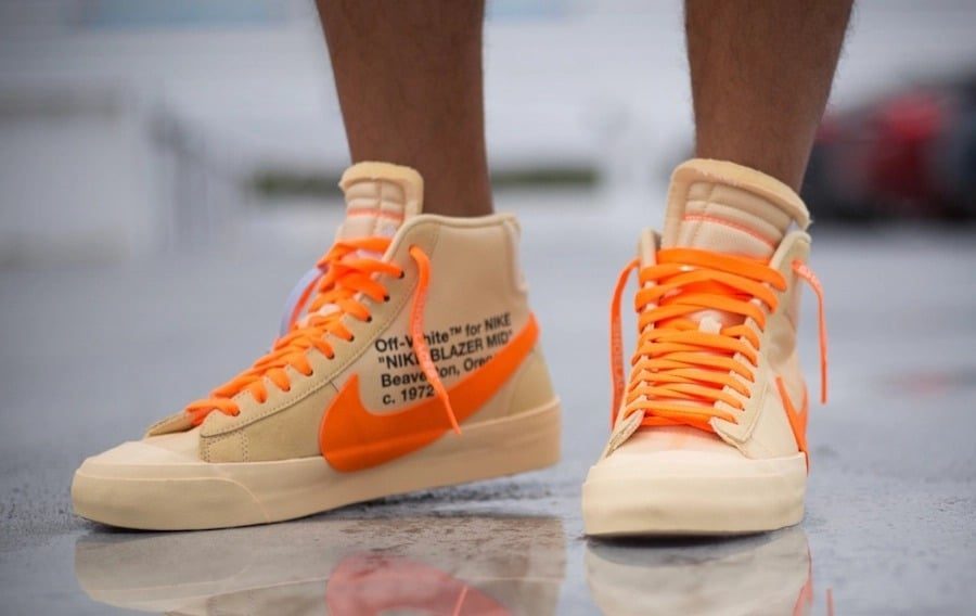 Giày Nike Off-White x Blazer Mid 'All Hallows Eve' AA3832-700 - Ảnh 3