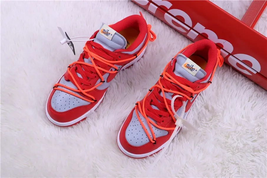 Giày Nike Off-White x Dunk Low 'University Red' CT0856-600 - Ảnh 3