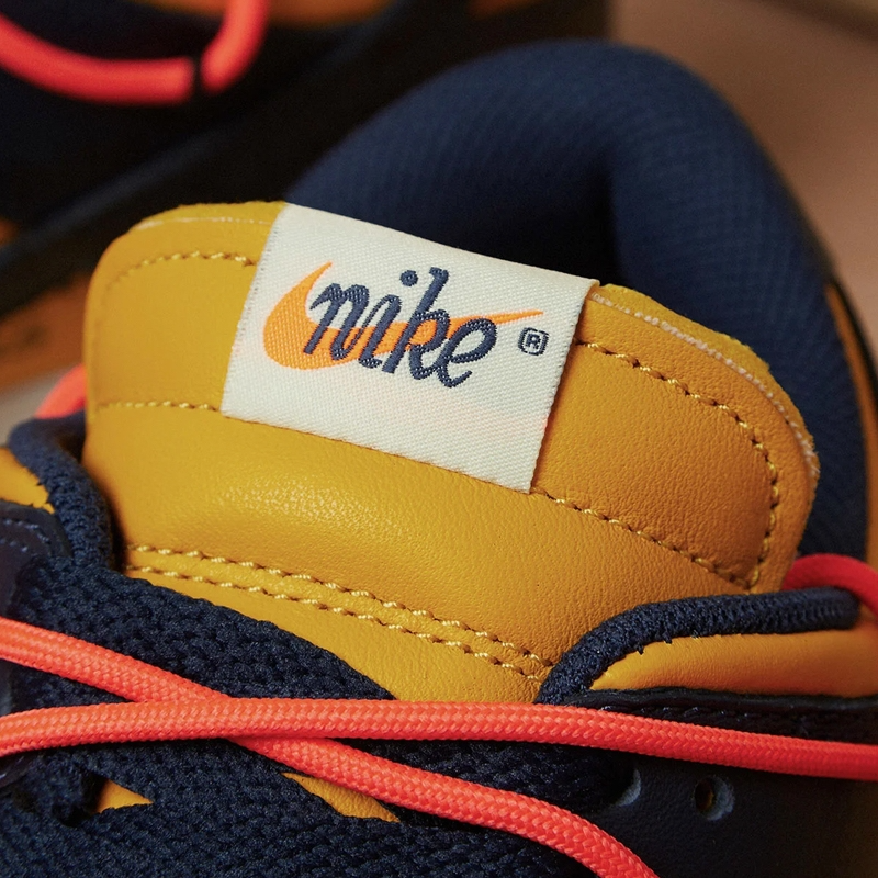 Giày Nike Dunk Low Off-White University Gold Midnight Navy CT0856-700 - Ảnh 3