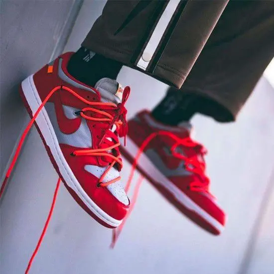 Giày Nike Off-White x Dunk Low 'University Red' CT0856-600 - Ảnh 5