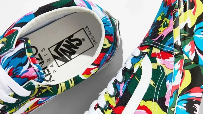 Giày Kenzo x Vans OG Old Skool LX "Floral Green" VN0A4P3X02H - Ảnh 5