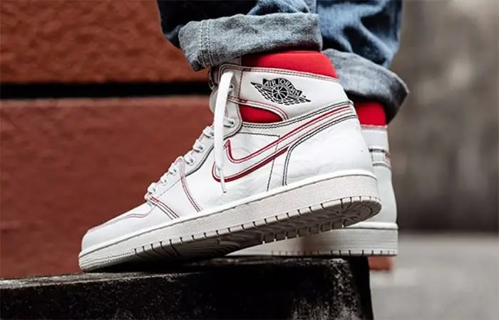 Giày Nike Air Jordan 1 Retro High 'Phantom Gym Red' 555088-160 - Ảnh 6