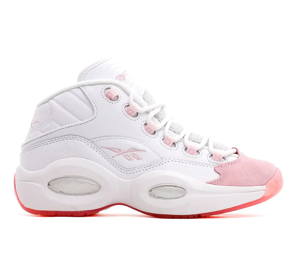 Giày Reebok Question Mid 'Pink Toe GS' GX9357