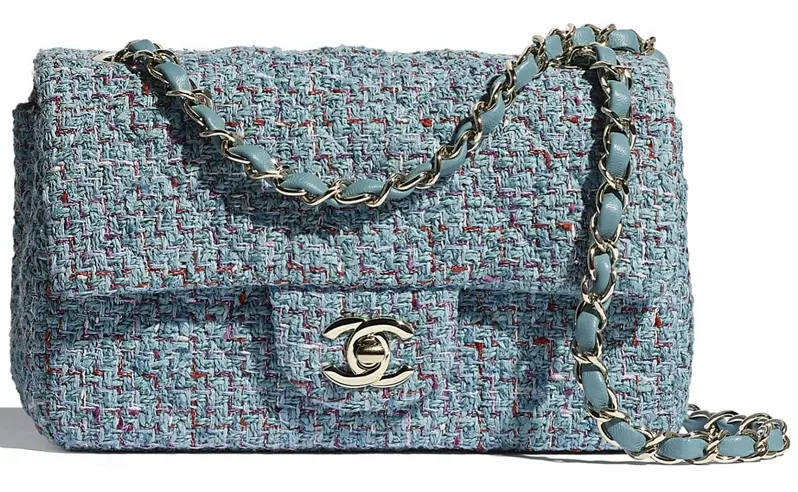 Túi Chanel Tweed Mini Flap Bag 'Blue' A69900-B05238-NB427