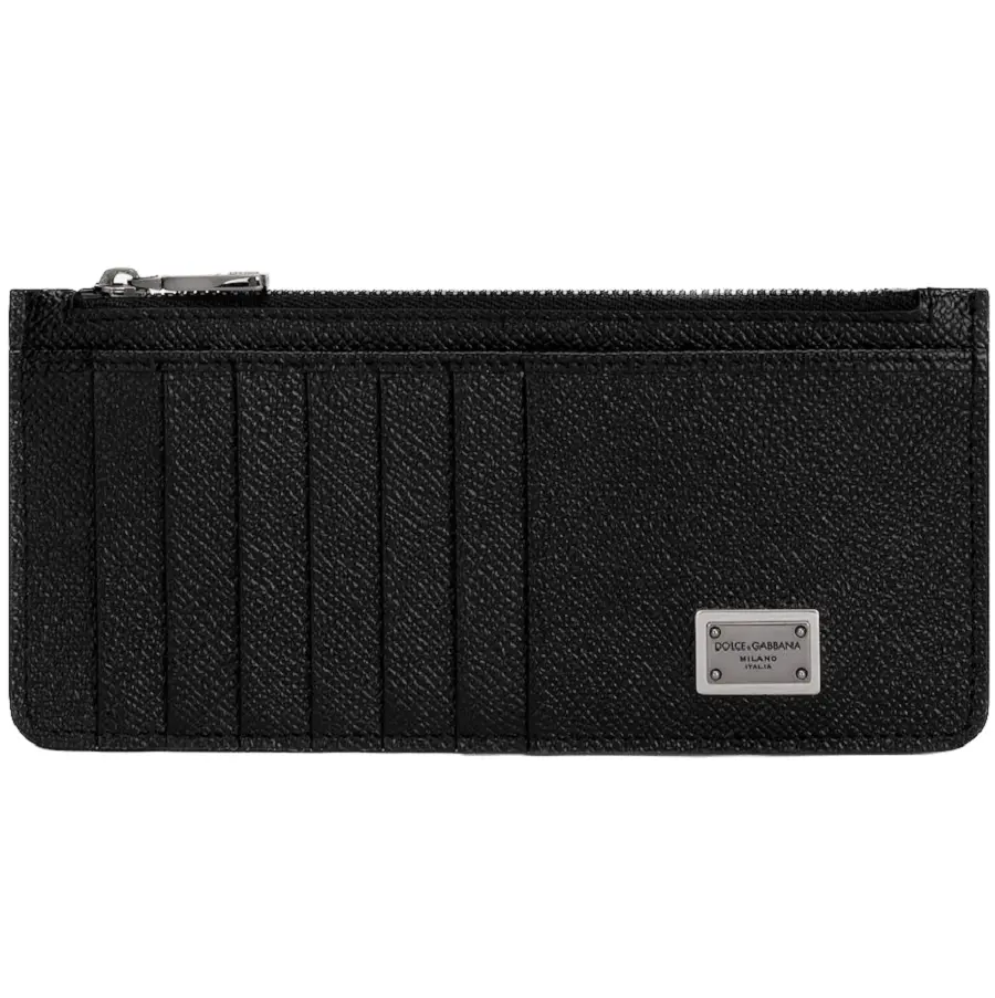 Ví Dolce & Gabbana Calfskin Vertical Card Holder 'Black' BP2172AG21980999