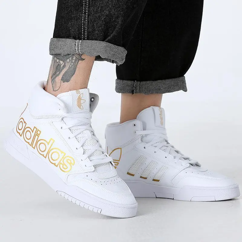 Giày Adidas Originals Drop Step XL 'White Metallic Gold' FV4874 - Ảnh 4