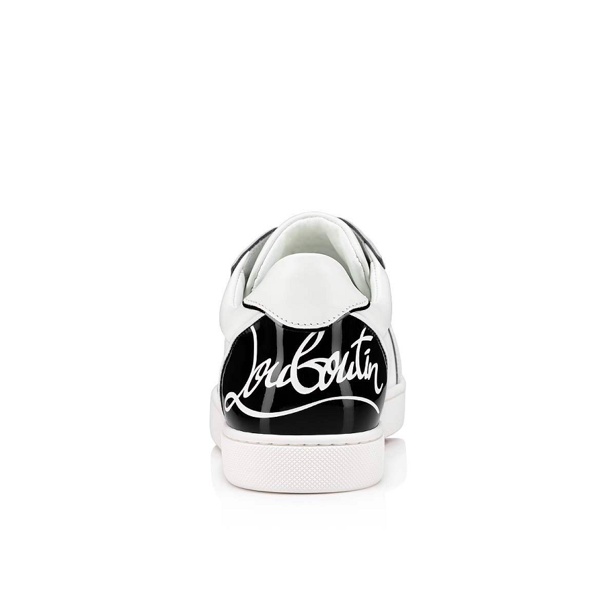 Giày Christian Louboutin Fun Vieira Calf 'Black Bianco' 3220579Q254 - Ảnh 4