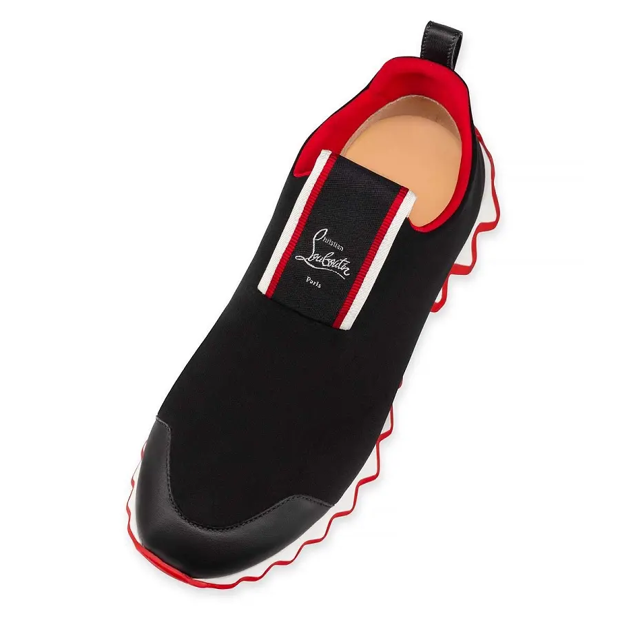 Giày Christian Louboutin Tiketa Run 'Black Red' 3201193BK01 - Ảnh 6