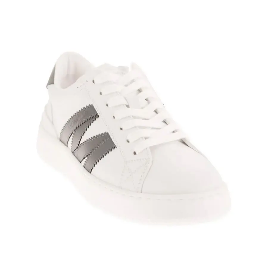 Giày Moncler Monaco M Trainers 'White Silver' I109B4M00220M3158P09 - Ảnh 4