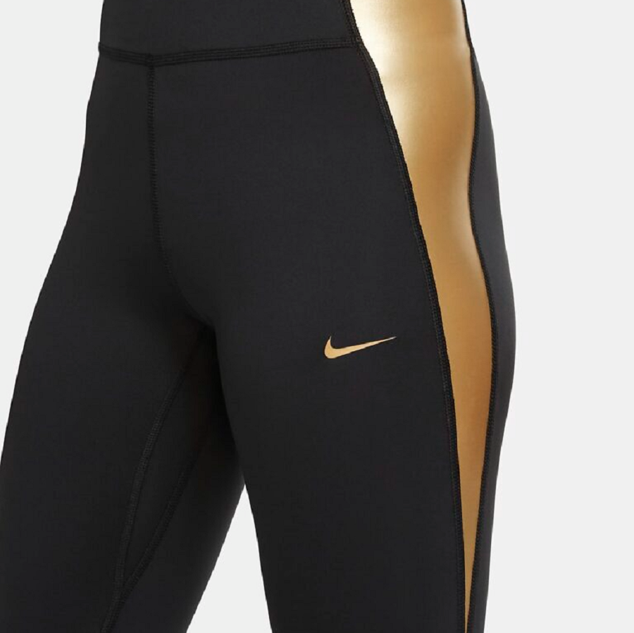 Quần Nike One Leggings ‘Black Gold’ CU5021-010 - Ảnh 5