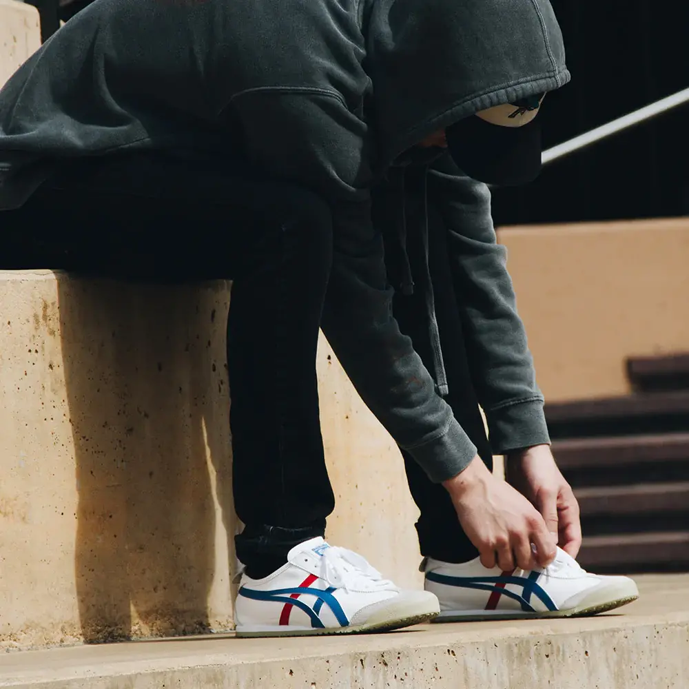 Giày Onitsuka Tiger Mexico 66 'White Blue' DL408-0146 - Ảnh 7