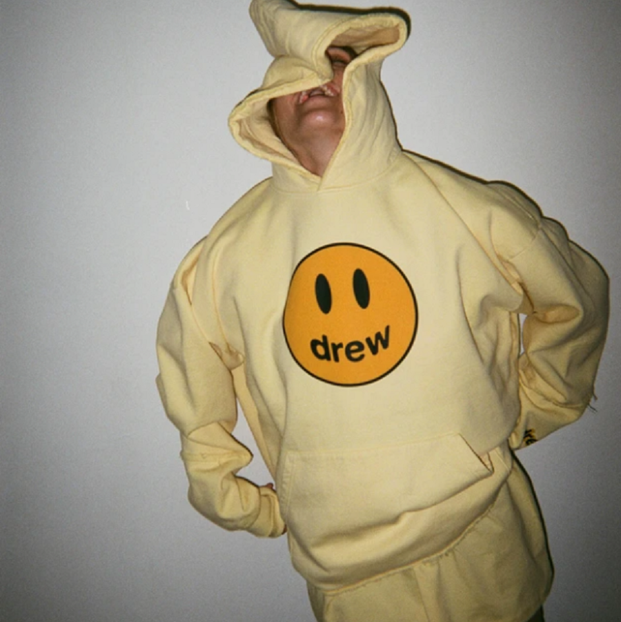 Áo Drew House Deconstructed Mascot Hoodie Light Yellow - Ảnh 4