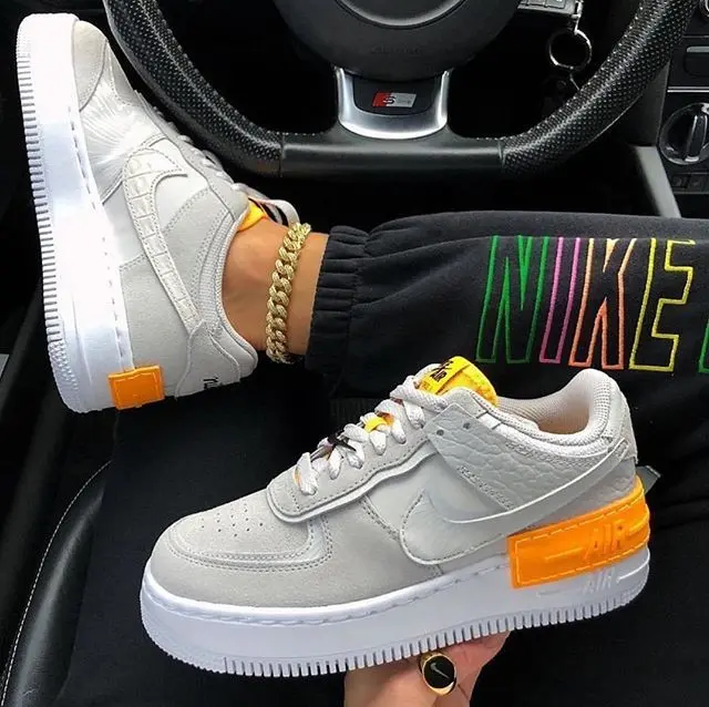 Alternative view of Giày Nike Wmns Air Force 1 Shadow 'Tan Orange' CU3446-001