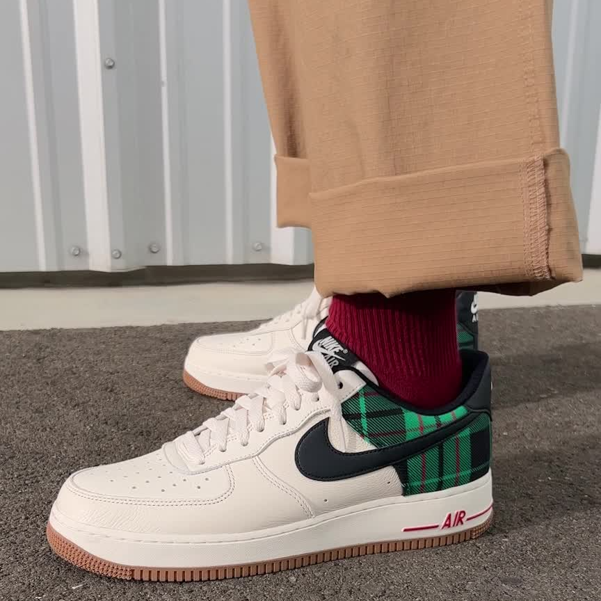 Giày Nike Air Force 1 '07 LX 'Stadium Green Plaid' DV0791-100 - Ảnh 4