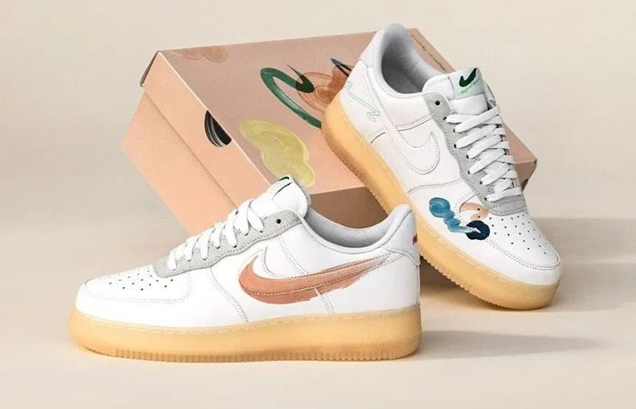 Giày Nike Mayumi Yamase x Air Force 1 Flyleather 'Earth Day' DB3598-100 - Ảnh 4