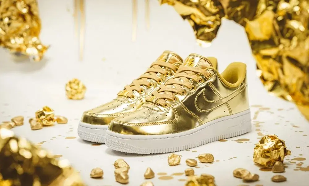 Giày Nike Air Force 1 SP "Metallic Gold" CQ6566-700 - Ảnh 5