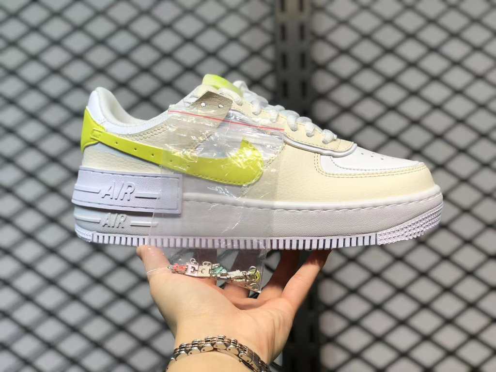 Giày Nike Wmns Air Force 1 Shadow SE 'Pale Ivory Light Zitron' DJ5197-100 - Ảnh 4