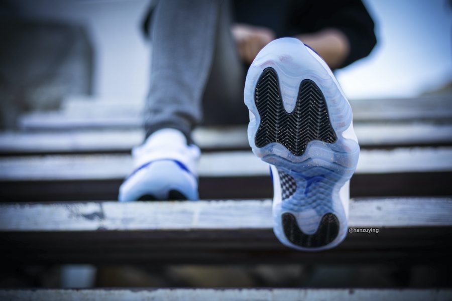 Giày Nike Air Jordan 11 Retro Low White 'Concord' AH7860-100 - Ảnh 5