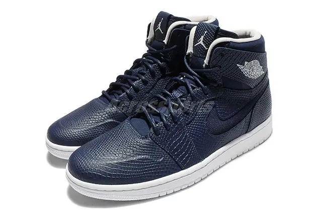 Giày Nike Air Jordan 1 High Nouveau 'Navy Snake' 819176-407 - Ảnh 4