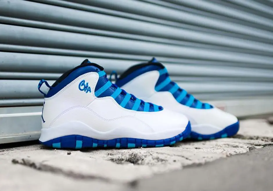 Giày Nike Air Jordan 10 Retro 'Charlotte Hornets' 310806-107 - Ảnh 3