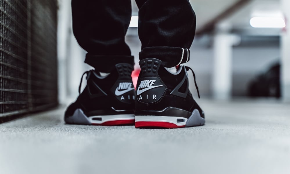 Giày Nike Air Jordan 4 Retro Bred 2019 (GS) 408452-060 - Ảnh 5