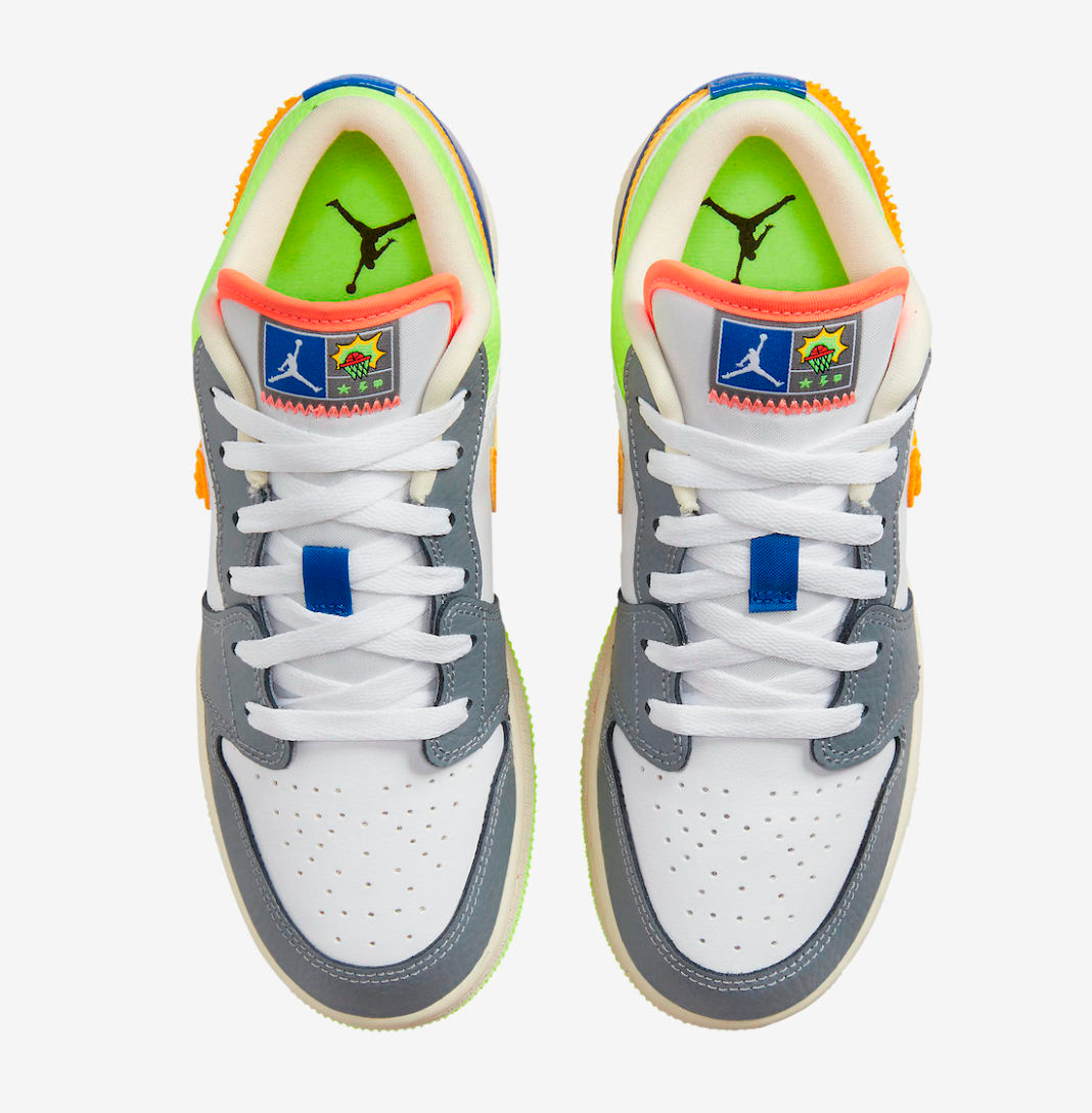 Giày Nike Air Jordan 1 Low GS 'Hoops' FB1835-181 - Ảnh 8