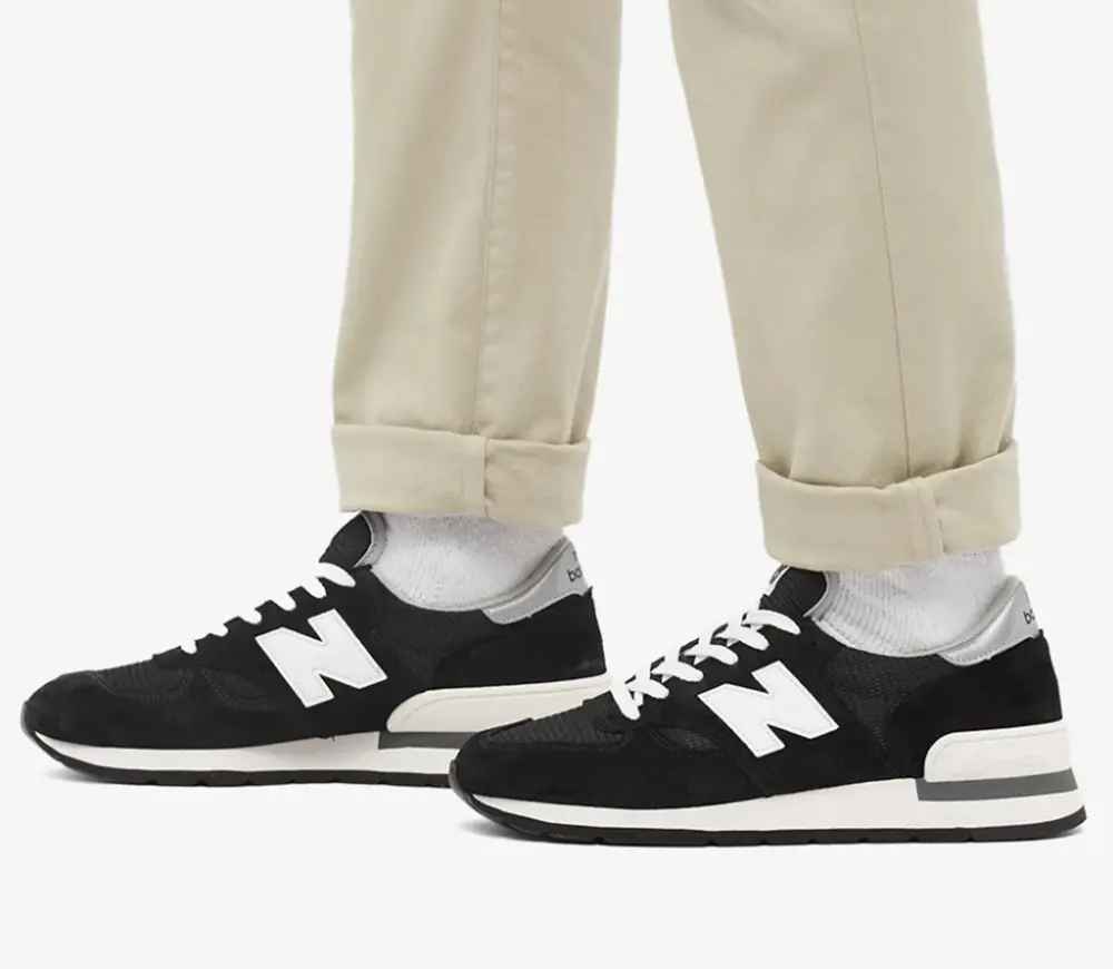 Giày New Balance 990 'Made in USA Black' M990BK1 - Ảnh 4