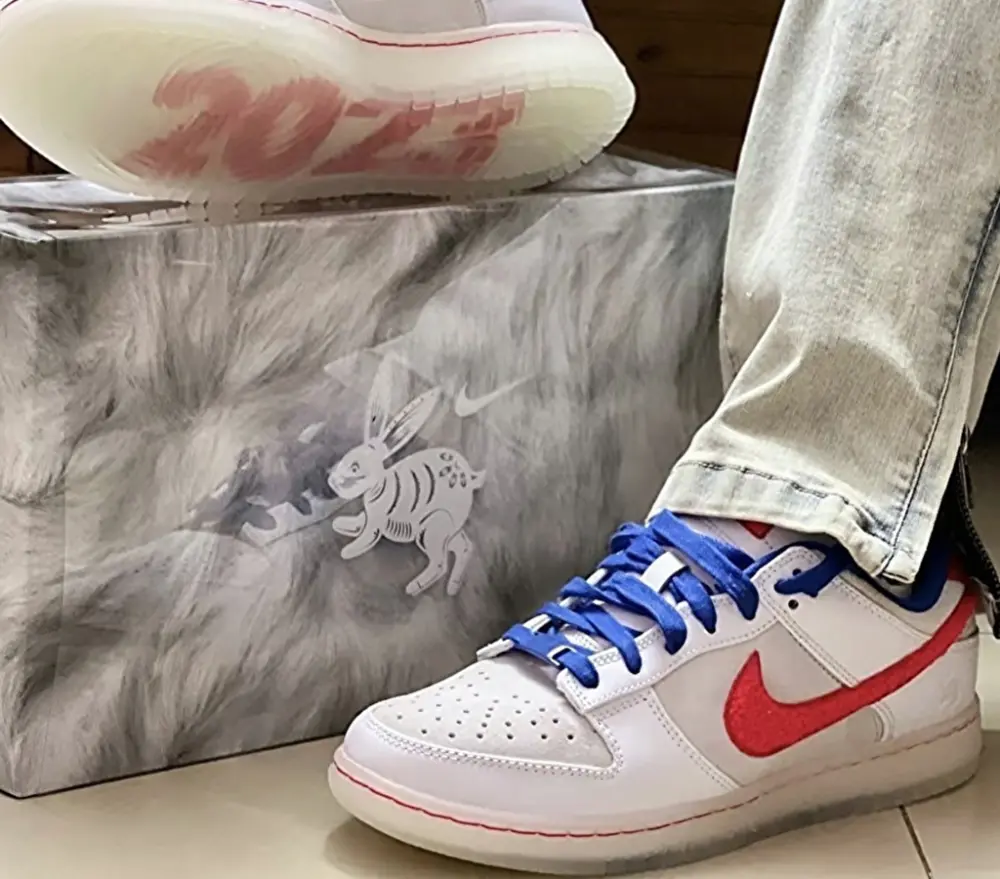 Giày Nike Dunk Year of the Rabbit 'White' FD4203-161 - Ảnh 3