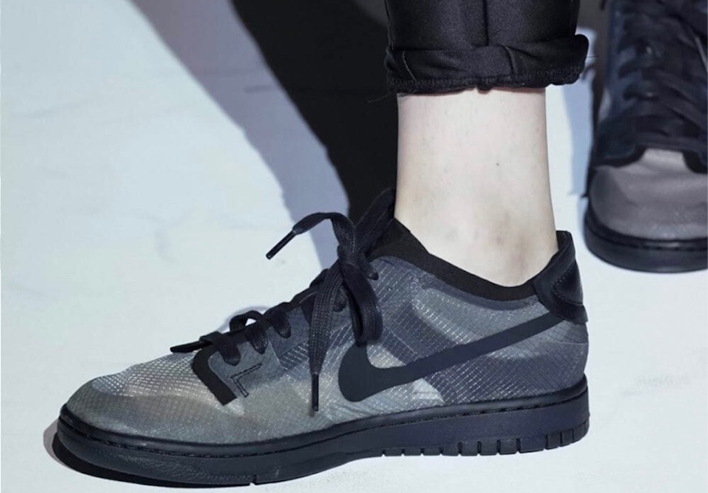 Giày Nike x Comme des Garçons Dunk Low 'Black Clear' CZ2675-002 - Ảnh 2