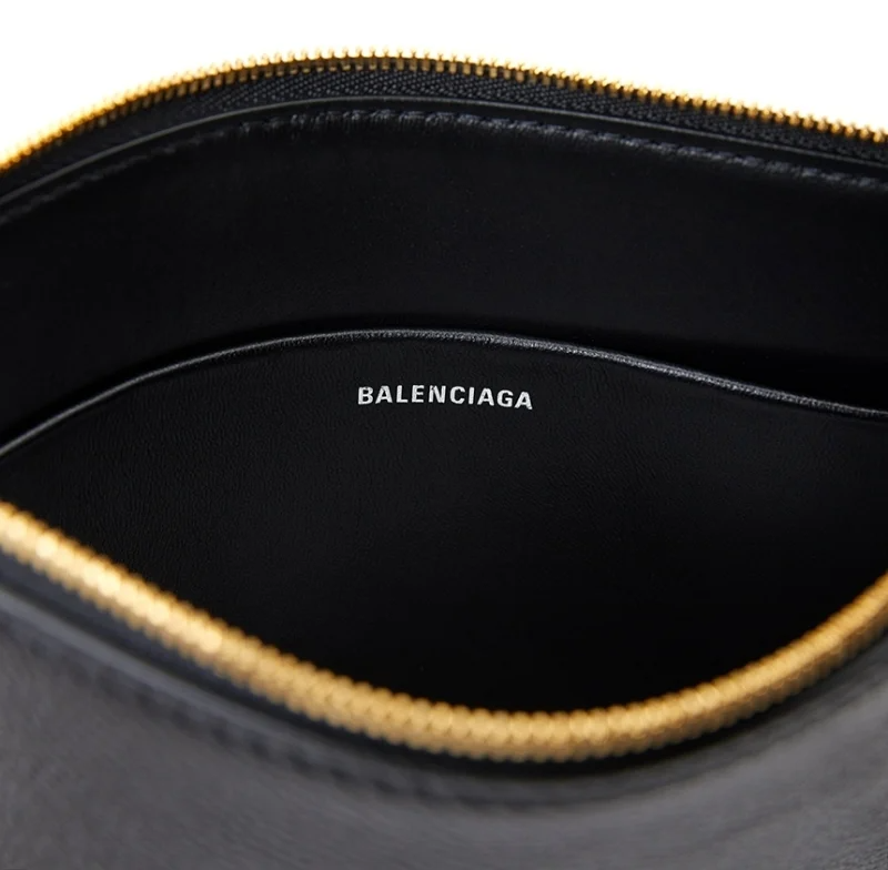 Túi Balenciaga 'Black Leather' 617821-1IZ7M-1000 - Ảnh 3