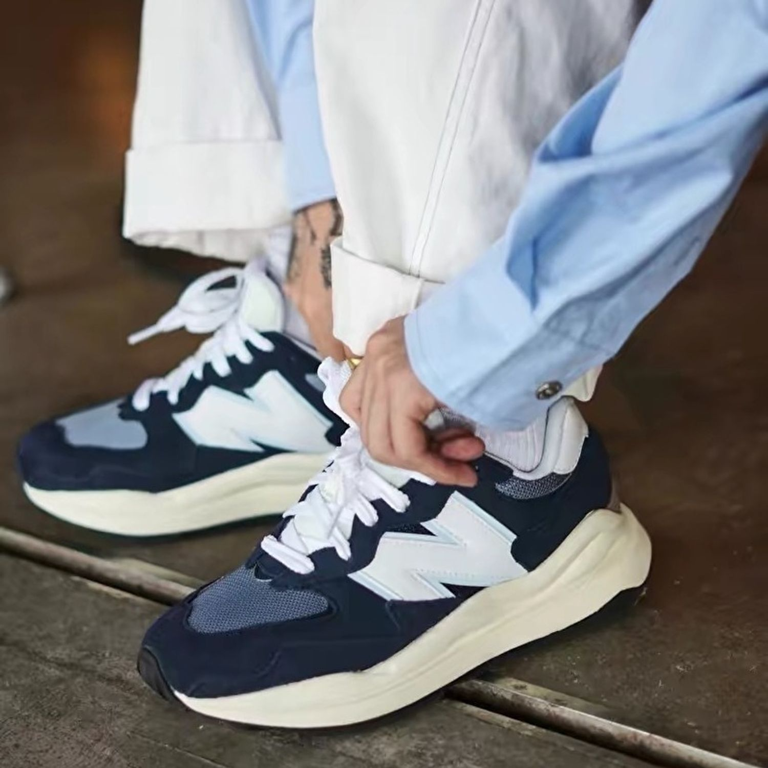 Giày New Balance 57/40 'Team Navy' M5740CD - Ảnh 5