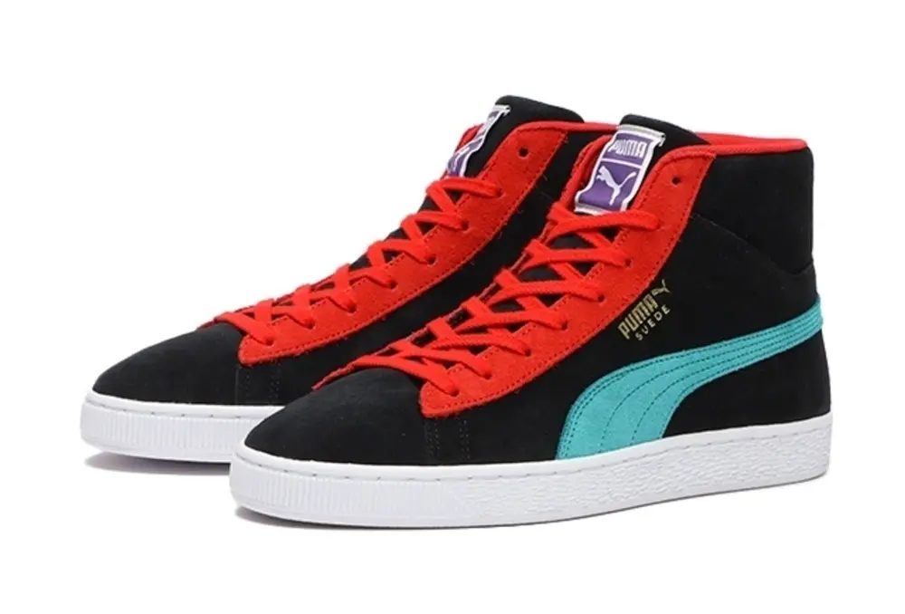 Giày Puma SUEDE MID XXI 'Black and Red' 380205-10 - Ảnh 5