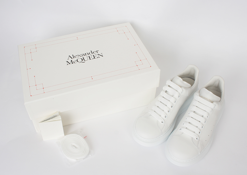 Giày Alexander McQueen Oversized Sneaker 'White' 2019 553680 WHGP5 9000 - Ảnh 4