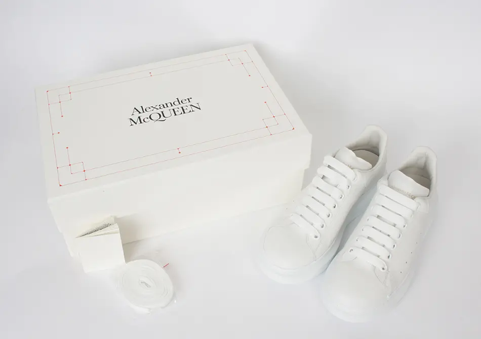 Giày Alexander McQueen Oversized Sneaker 'White' 2019 553680 WHGP5 9000 - Ảnh 4