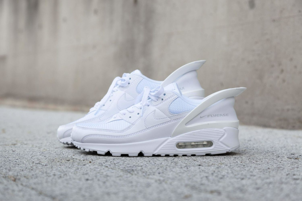 Giày Nike Air Max 90 'Flyease Tripple White' CU0814-102 - Ảnh 2