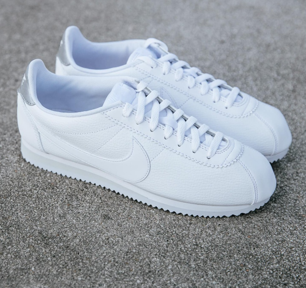 Giày Nike Classic Cortez Leather Mens White 749571-101 - Ảnh 3