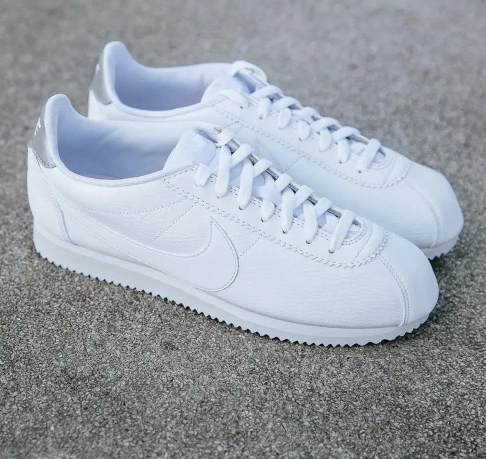 Giày Nike Classic Cortez Leather Mens White 749571-101 - Ảnh 3