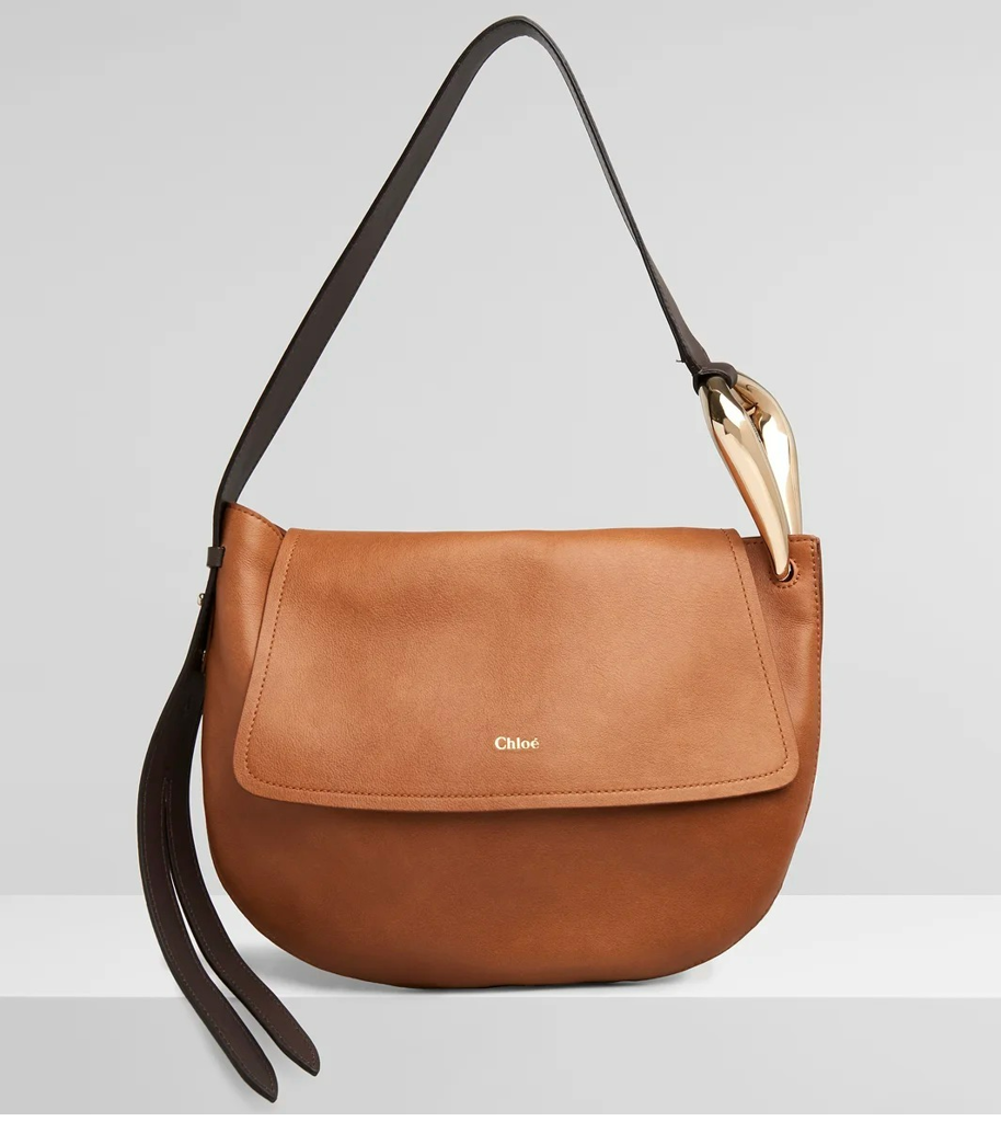 Túi Chloe Kiss Hobo Small Grain 'Brown' CHC21US352E68248 - Ảnh 3