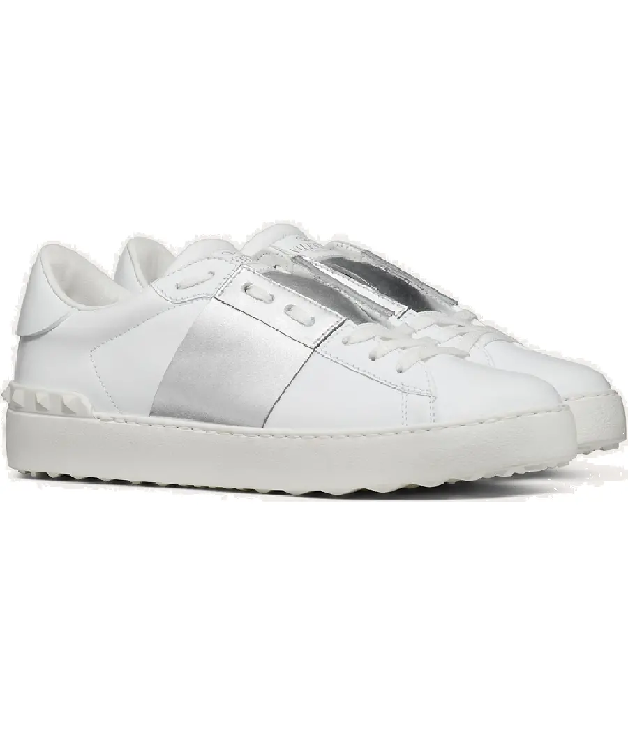 Giày Valentino Open Sneaker With Metallic Stripe WW2S0781FLR857 - Ảnh 3