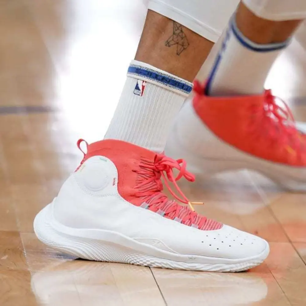 Alternative view of Giày Under Armour Curry 4 Flotro 'White Red' 3024861-100